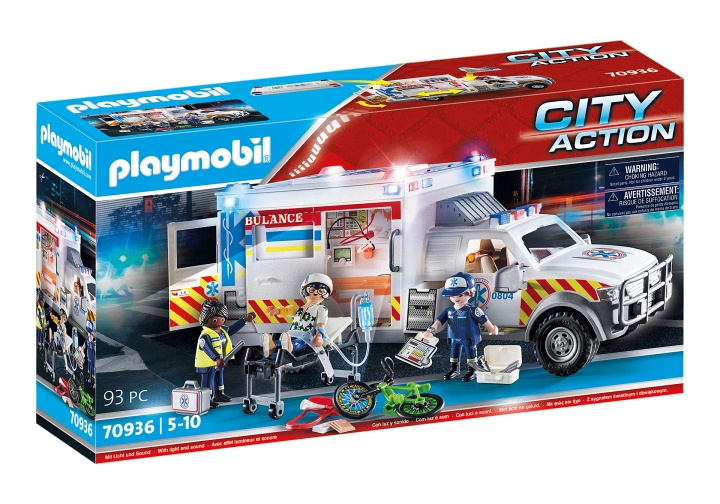 Playmobil US Ambulance with Lights and Sound (70936) in the group TOYS, KIDS & BABY PRODUCTS / Toys / Toys at TP E-commerce Nordic AB (C85444)