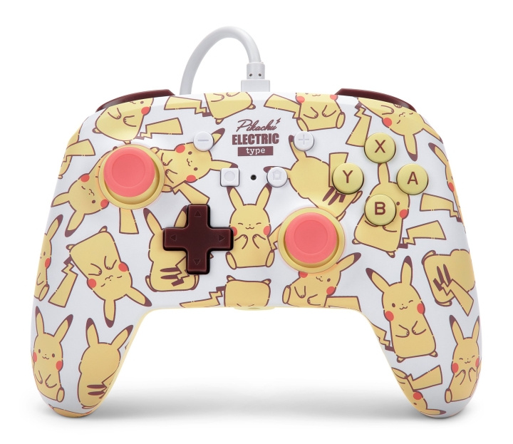 PowerA NSW ENH Wired Controller - Pikachu Blush in the group HOME ELECTRONICS / Game consoles & Accessories / Nintendo Switch at TP E-commerce Nordic AB (C85476)