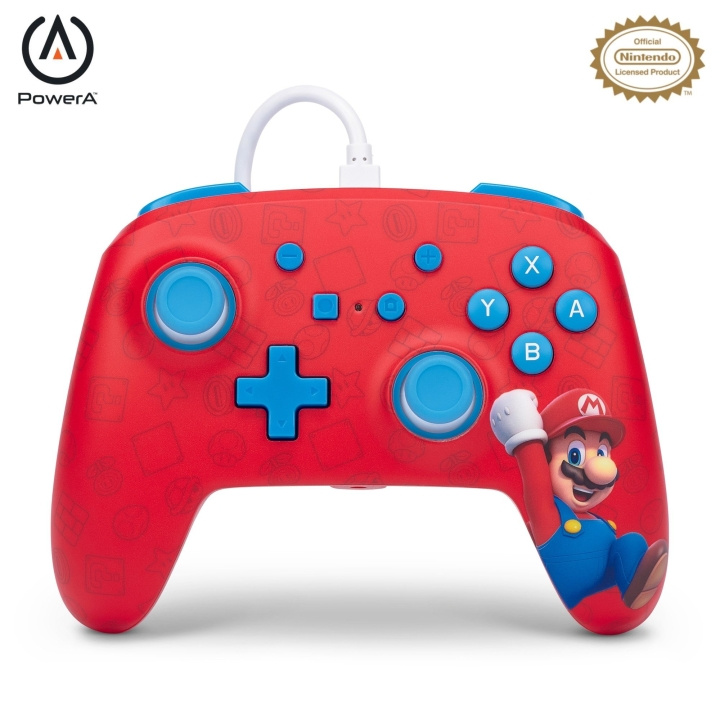 PowerA NSW ENH Wired Controller - WOO HOO MARIO /Nintendo Switch in the group HOME ELECTRONICS / Game consoles & Accessories / Nintendo Switch at TP E-commerce Nordic AB (C85478)