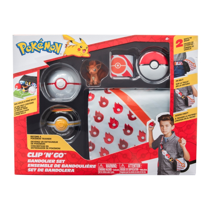 Pokémon Clip N Go - Bandolier Set - Yulpix (PKW0028_3) in the group TOYS, KIDS & BABY PRODUCTS / Toys / Toys at TP E-commerce Nordic AB (C85528)