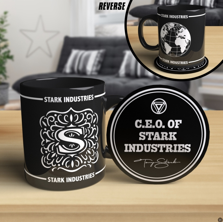 Paladone Stark Industries Mug and Coaster in the group Sport, leisure & Hobby / Fun stuff / Cups at TP E-commerce Nordic AB (C85582)