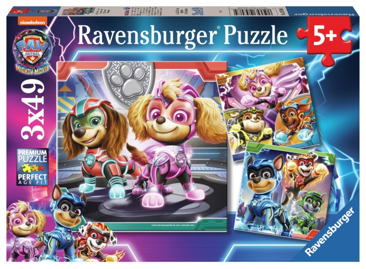 Ravensburger Paw Patrol The Mighty Movie 3x49p - (10105708) in the group TOYS, KIDS & BABY PRODUCTS / Toys / Puzzles at TP E-commerce Nordic AB (C85703)