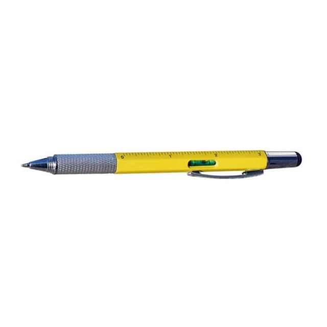 MikaMax 6 IN 1 MULTITOOL PEN YELLOW in the group HOME, HOUSEHOLD & GARDEN / Office material / Pencils at TP E-commerce Nordic AB (C85710)