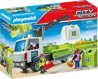 Playmobil Waste glass truck with container (71431) in the group TOYS, KIDS & BABY PRODUCTS / Toys / Toys at TP E-commerce Nordic AB (C85744)