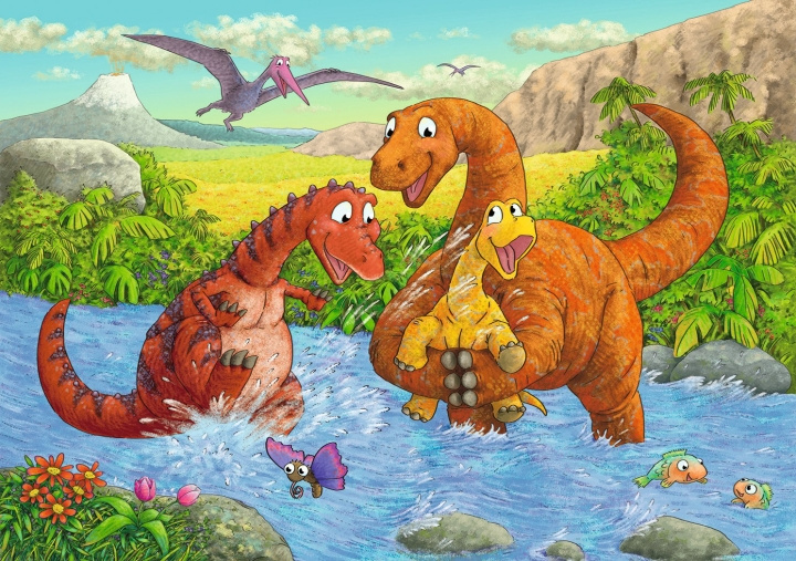 Ravensburger Dinosaurs At Play 2x24p - 05030 in the group TOYS, KIDS & BABY PRODUCTS / Toys / Puzzles at TP E-commerce Nordic AB (C85768)