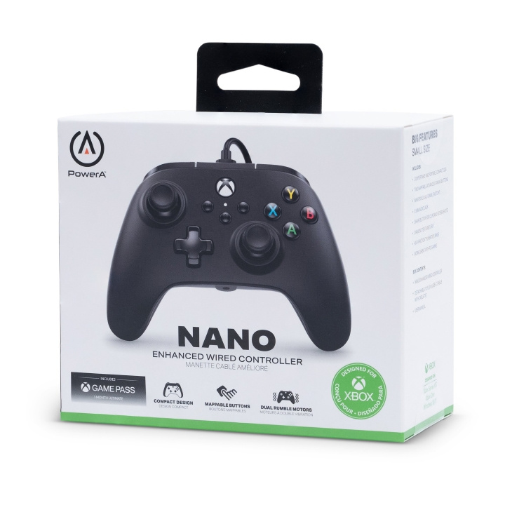 PowerA Nano Enhanced Wired Controller for Nintendo Switch - Black in the group HOME ELECTRONICS / Game consoles & Accessories / Nintendo Switch / Accessories at TP E-commerce Nordic AB (C85830)