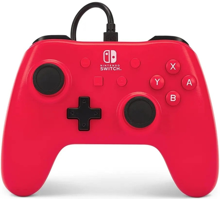 Powera Wired Controller Raspberry Red in the group HOME ELECTRONICS / Game consoles & Accessories / Nintendo Switch at TP E-commerce Nordic AB (C85930)