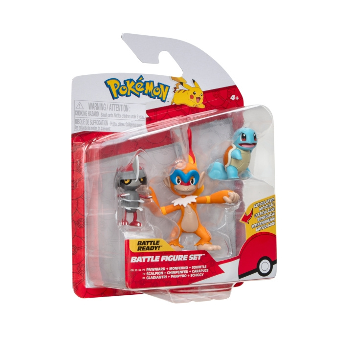 Pokémon Battle Figure 3 Pk - Pawnirad, Squirtle (PKW3058) in the group TOYS, KIDS & BABY PRODUCTS / Toys / Figures & Miniatures at TP E-commerce Nordic AB (C85989)