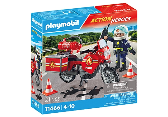 Playmobil Fire Motorcycle & Oil Spill Incident (71466) in the group TOYS, KIDS & BABY PRODUCTS / Toys / Toys at TP E-commerce Nordic AB (C86020)