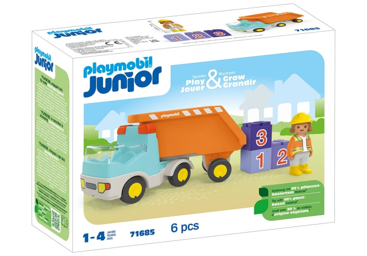 Playmobil JUNIOR: Dump Truck (71685) in the group TOYS, KIDS & BABY PRODUCTS / Toys / Toys at TP E-commerce Nordic AB (C86050)