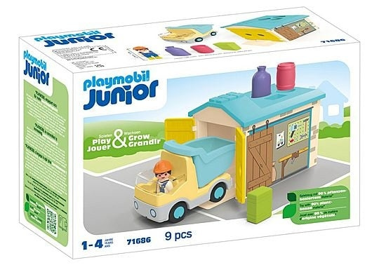 Playmobil JUNIOR: Construction Truck with Garage (71686) in the group TOYS, KIDS & BABY PRODUCTS / Toys / Toys at TP E-commerce Nordic AB (C86051)