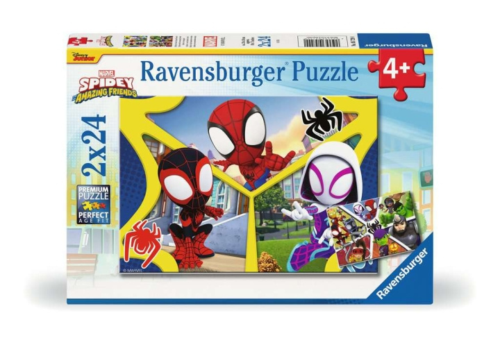 Ravensburger Puzzle Spidey And Amazing Friends 2x24p in the group TOYS, KIDS & BABY PRODUCTS / Toys / Puzzles at TP E-commerce Nordic AB (C86087)