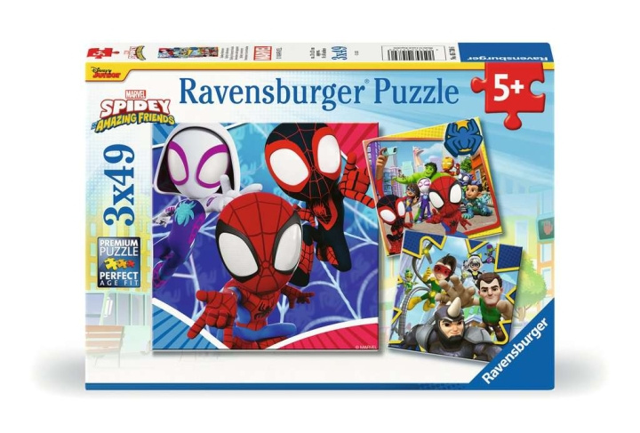 Ravensburger Puzzle Spidey\'s Adventures 3x49p in the group TOYS, KIDS & BABY PRODUCTS / Toys / Puzzles at TP E-commerce Nordic AB (C86089)