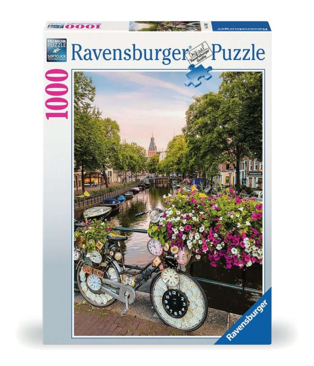 Ravensburger Puzzle Bicycle Amsterdam 1000p in the group TOYS, KIDS & BABY PRODUCTS / Toys / Puzzles at TP E-commerce Nordic AB (C86105)