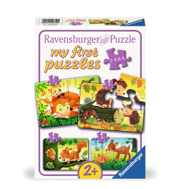 Ravensburger Puzzle Forest Animal Fun 2/4/6/8p in the group TOYS, KIDS & BABY PRODUCTS / Toys / Puzzles at TP E-commerce Nordic AB (C86134)