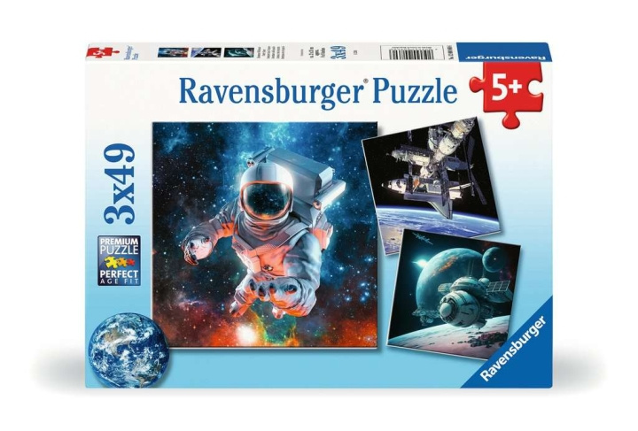 Ravensburger Puzzle Space Adventure 3x49p in the group TOYS, KIDS & BABY PRODUCTS / Toys / Puzzles at TP E-commerce Nordic AB (C86138)