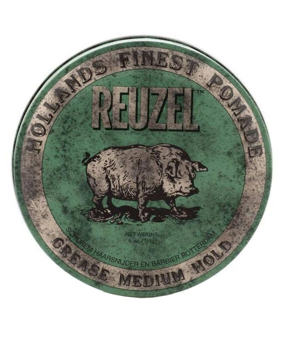 Reuzel Green Grease Medium Hold Pomade 340 ml in the group BEAUTY & HEALTH / Hair & Styling / Hair styling / Pomade at TP E-commerce Nordic AB (C86160)