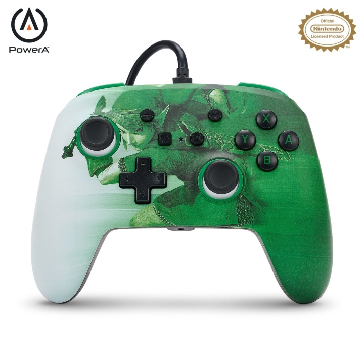 PowerA Enhanced Wired Controller - Nintendo Switch - Heroic Link in the group HOME ELECTRONICS / Game consoles & Accessories / Nintendo Switch at TP E-commerce Nordic AB (C86186)