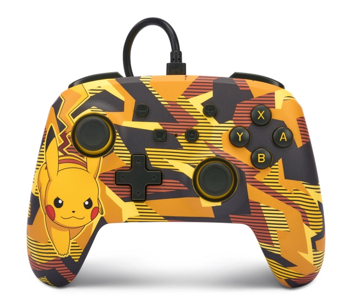 PowerA Enhanced Wired Controller - Nintendo Switch - Camo Storm Pikachu in the group HOME ELECTRONICS / Game consoles & Accessories / Nintendo Switch at TP E-commerce Nordic AB (C86204)