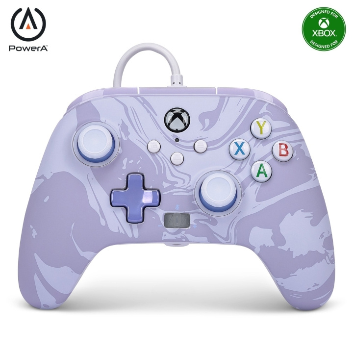 PowerA Enhanced Wired Controller - Xbox Series X/S - Lavender Swirl in the group HOME ELECTRONICS / Game consoles & Accessories / Xbox Series X at TP E-commerce Nordic AB (C86206)