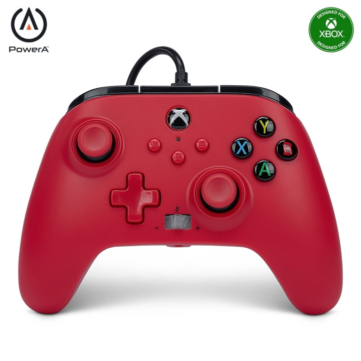 PowerA Enhanced Wired Controller - Xbox Series X/S - Artisan Red in the group HOME ELECTRONICS / Game consoles & Accessories / Xbox at TP E-commerce Nordic AB (C86207)