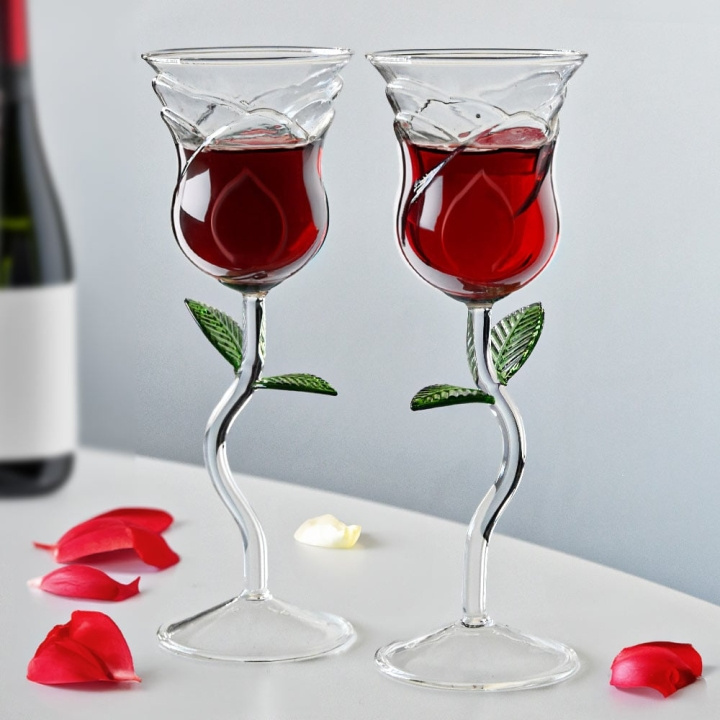 MikaMax Rose Wine Glass Set in the group Sport, leisure & Hobby / Fun stuff / Fun stuff at TP E-commerce Nordic AB (C86211)