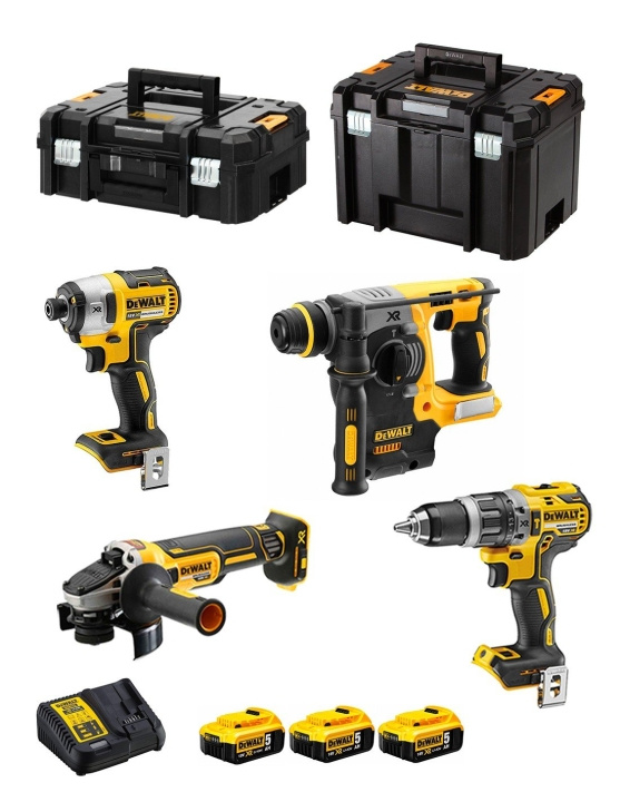 DeWALT Kit DCK422P3T (DCD796 + DCH273 + DCF887 + DCG405 + 3 x 5,0 Ah + DCB115 + TSTAK II + TSTAK VI) in the group HOME, HOUSEHOLD & GARDEN / Tools / Other power tools at TP E-commerce Nordic AB (C86226)