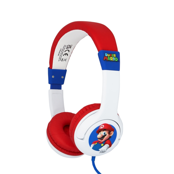 OTL Junior Headphones - Super Mario White in the group HOME ELECTRONICS / Audio & Picture / Headphones & Accessories / Headphones at TP E-commerce Nordic AB (C86249)