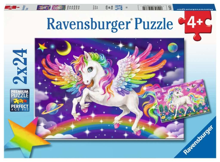 Ravensburger Unicorn And Pegasus 2x24p - (10105677) in the group TOYS, KIDS & BABY PRODUCTS / Toys / Puzzles at TP E-commerce Nordic AB (C86302)