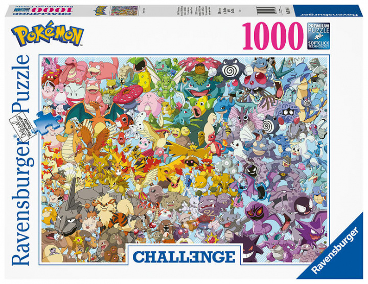 Ravensburger Challenge Pokémon 1000p - (12000460) in the group TOYS, KIDS & BABY PRODUCTS / Toys / Puzzles at TP E-commerce Nordic AB (C86303)