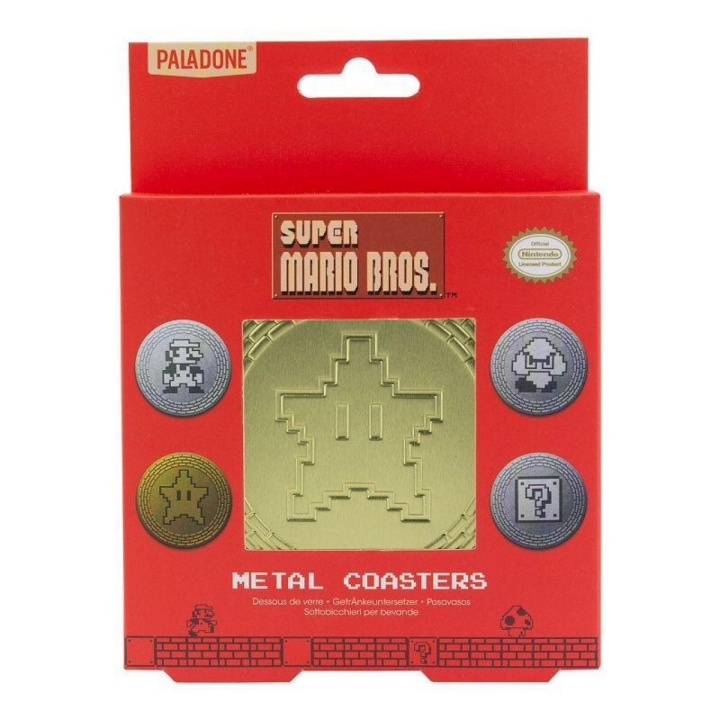 Paladone Super Mario Metal Coasters in the group HOME, HOUSEHOLD & GARDEN / Kitchen utensils / Wine & Drink accessories at TP E-commerce Nordic AB (C86366)