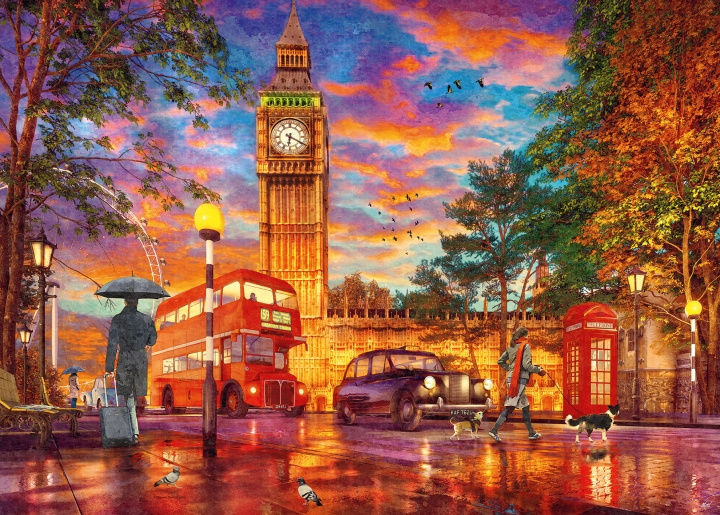 Ravensburger Puzzle Sunset At Parliament Square 1000p (12000184) in the group TOYS, KIDS & BABY PRODUCTS / Toys / Puzzles at TP E-commerce Nordic AB (C86404)