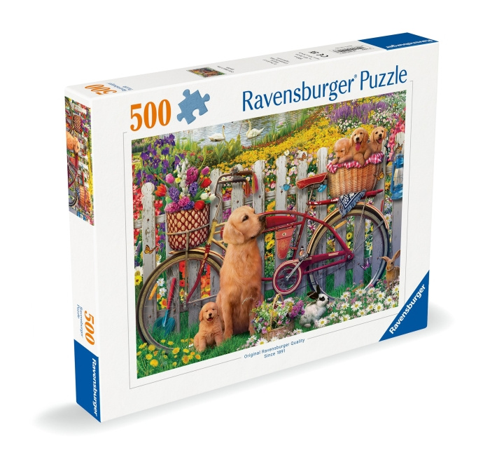 Ravensburger Puzzle Cute Dogs In The Garden 500p (12000209) in the group TOYS, KIDS & BABY PRODUCTS / Toys / Puzzles at TP E-commerce Nordic AB (C86412)