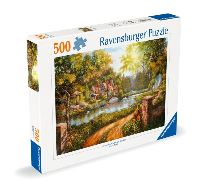 Ravensburger Puzzle Cottage By The River 500p (12000218) in the group TOYS, KIDS & BABY PRODUCTS / Toys / Puzzles at TP E-commerce Nordic AB (C86416)