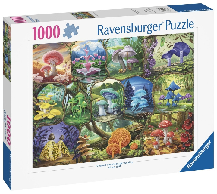 Ravensburger Puzzle Beautiful Mushrooms 1000p (12000424) in the group TOYS, KIDS & BABY PRODUCTS / Toys / Puzzles at TP E-commerce Nordic AB (C86456)