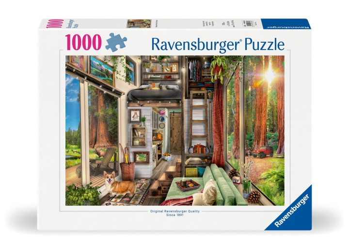 Ravensburger Puzzle Redwood Forest Tiny House 1000p (12000634) in the group TOYS, KIDS & BABY PRODUCTS / Toys / Puzzles at TP E-commerce Nordic AB (C86463)