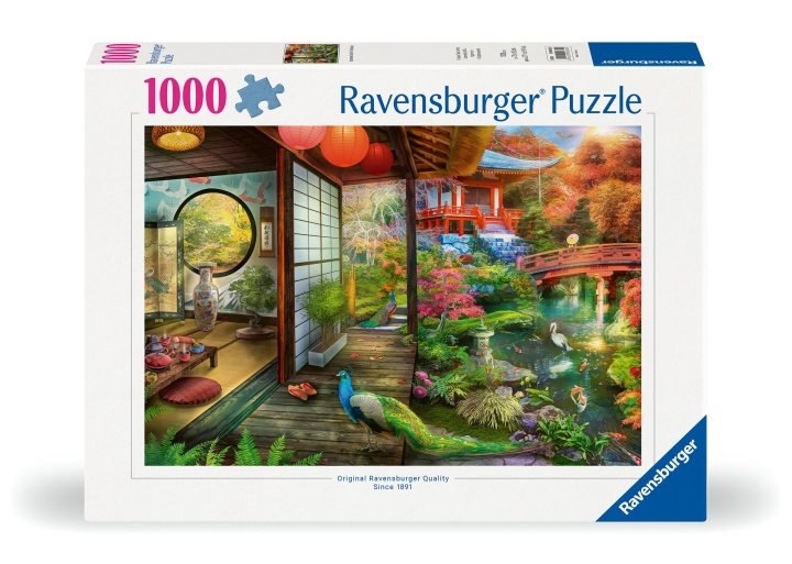 Ravensburger Puzzle Japanese Garden Teahouse Kyoto 1000p (12000635) in the group Sport, leisure & Hobby / Hobby / Puzzle at TP E-commerce Nordic AB (C86464)