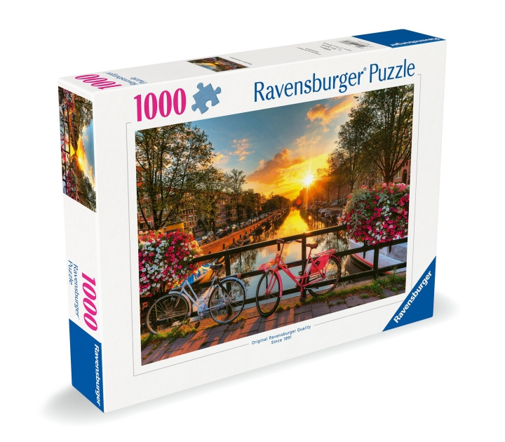 Ravensburger Puzzle Bicycles In Amsterdam 1000p (12000662) in the group Sport, leisure & Hobby / Hobby / Puzzle at TP E-commerce Nordic AB (C86466)