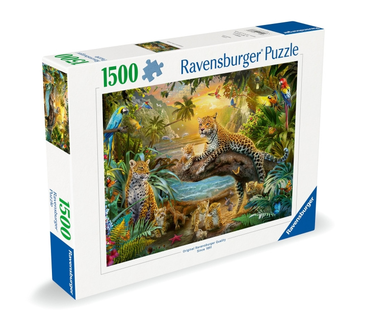 Ravensburger Puzzle Leopard Family In The Jungle 1500p (12000738) in the group Sport, leisure & Hobby / Hobby / Puzzle at TP E-commerce Nordic AB (C86479)