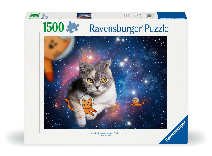 Ravensburger Puzzle Cats In Space 1500p (12000742) in the group TOYS, KIDS & BABY PRODUCTS / Toys / Puzzles at TP E-commerce Nordic AB (C86485)