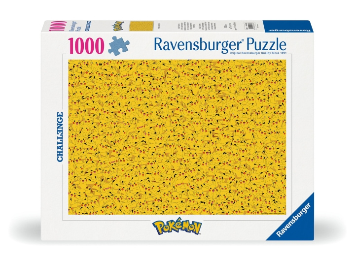 Ravensburger Puzzle Challenge Pikachu 1000p (12000829) in the group TOYS, KIDS & BABY PRODUCTS / Toys / Puzzles at TP E-commerce Nordic AB (C86543)