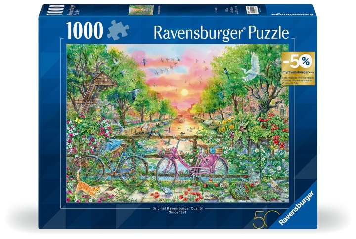 Ravensburger Puzzle Bicycles Amsterdam 1000p (12001089) in the group TOYS, KIDS & BABY PRODUCTS / Toys / Puzzles at TP E-commerce Nordic AB (C86560)