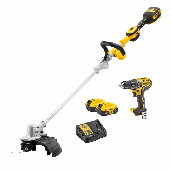 DeWALT 18V 2-PAK DCMST561, DCD791 2X5AH Trimmer and drill in the group HOME, HOUSEHOLD & GARDEN / Tools / Drills at TP E-commerce Nordic AB (C86567)