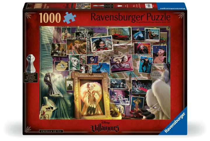 Ravensburger Puzzle Villainous Cruella de Vil 1000p (12001124) in the group TOYS, KIDS & BABY PRODUCTS / Toys / Puzzles at TP E-commerce Nordic AB (C86591)