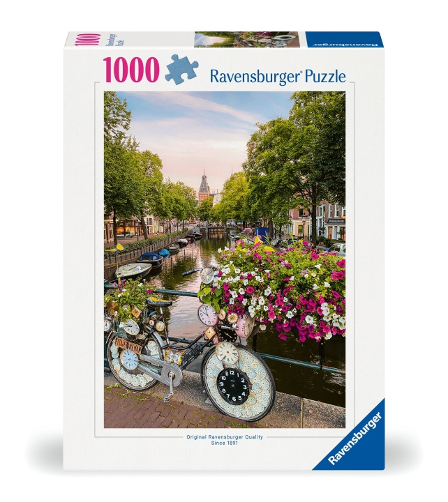 Ravensburger Puzzle Bicycle Amsterdam 1000p (12000780) in the group TOYS, KIDS & BABY PRODUCTS / Toys / Puzzles at TP E-commerce Nordic AB (C86606)