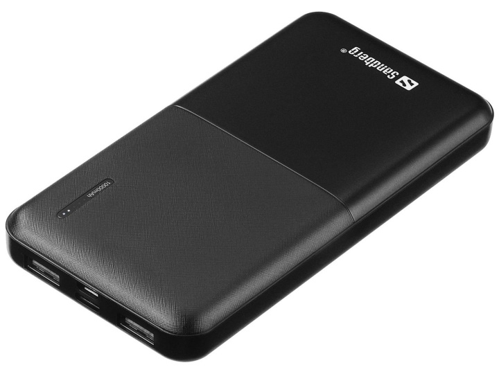 Sandberg Saver Power Bank 10.000 mAh Black in the group SMARTPHONE & TABLETS / Chargers & Cables / Powerbanks at TP E-commerce Nordic AB (C86616)