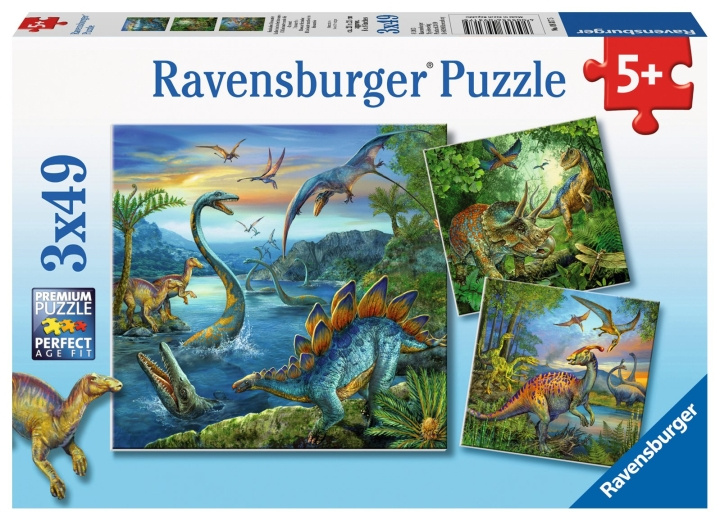 Ravensburger Dinosaur Facination 3x49p - 09317 in the group TOYS, KIDS & BABY PRODUCTS / Toys / Puzzles at TP E-commerce Nordic AB (C86655)