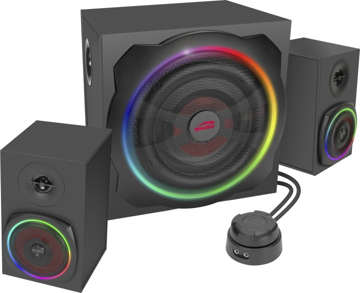 Speedlink Gravity RGB 2.1 Speaker System in the group COMPUTERS & PERIPHERALS / Computer accessories / Speakers at TP E-commerce Nordic AB (C86677)