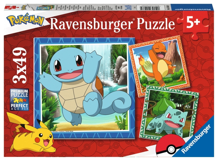 Ravensburger Pokémon 3x49p - 05586 in the group TOYS, KIDS & BABY PRODUCTS / Toys / Puzzles at TP E-commerce Nordic AB (C86683)