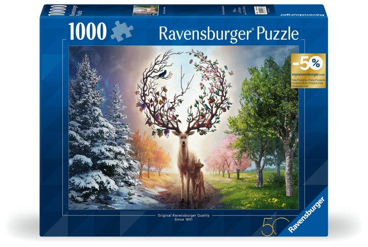 Ravensburger Puzzle Magical Deer 1000p (12001088) in the group TOYS, KIDS & BABY PRODUCTS / Toys / Puzzles at TP E-commerce Nordic AB (C86700)